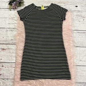 Sail to Sable STS Singing Stripes Navy Green Dress